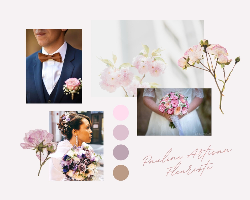 Pauline, réalisation de bouquets de mariage autours de Colmar et Horbourg-Wihr